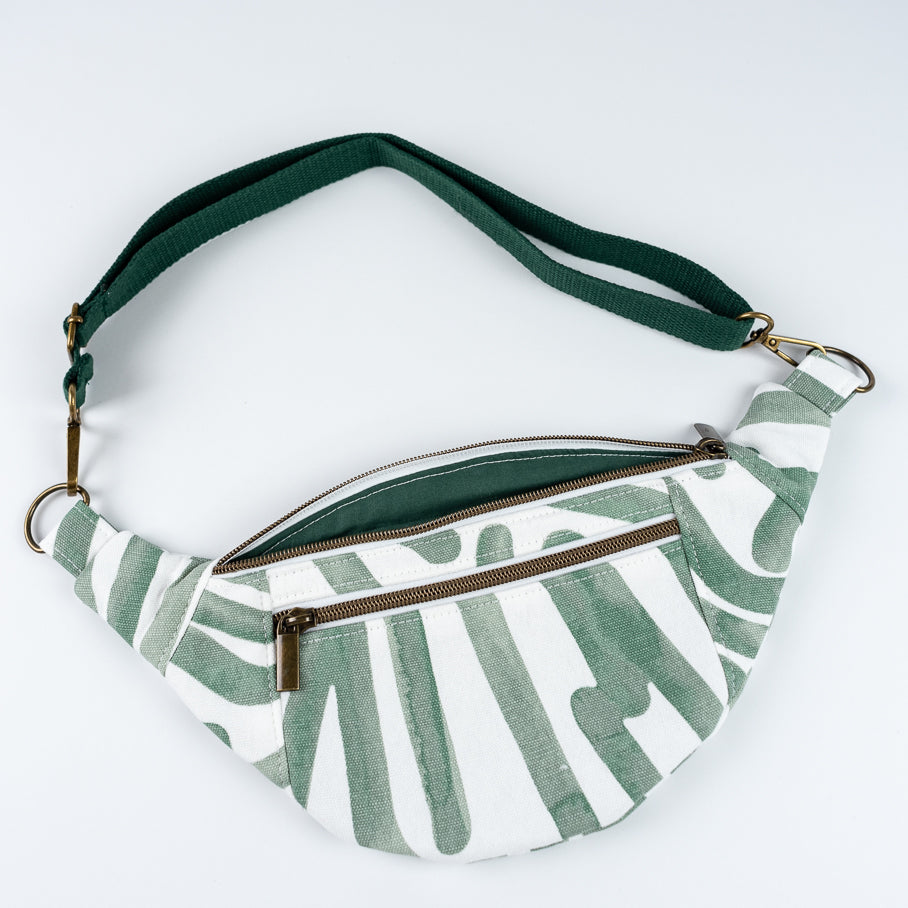 Fanny Pack - Green Squiggles