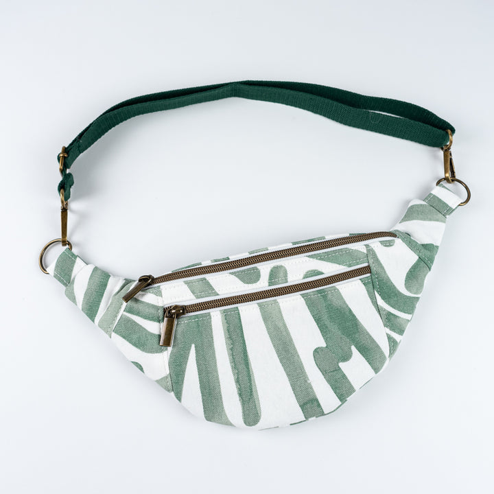 Fanny Pack - Green Squiggles