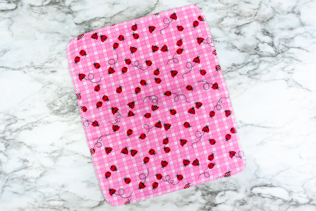 Paperless Towels - Pink Lady Bugs