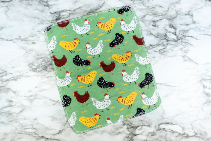 Paperless Towels - Green Chickens