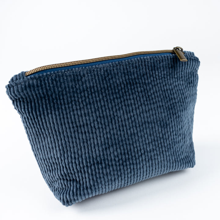 Medium Wedge Bag - Blue Corduroy