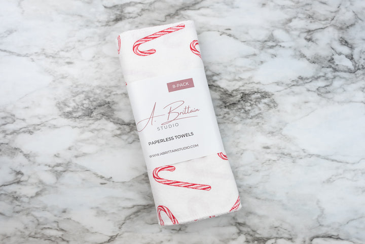 Paperless Towels - Candy Canes