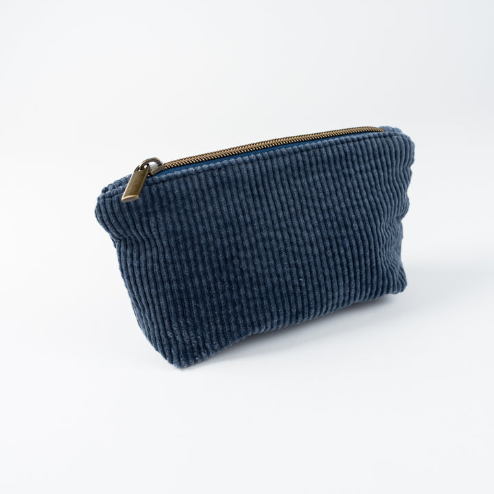 Small Wedge Bag - Blue Corduroy