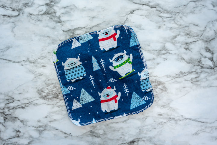 Christmas Reusable Cloth Wipes