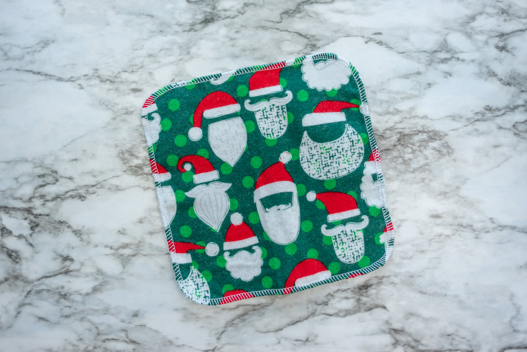 Christmas Reusable Cloth Wipes